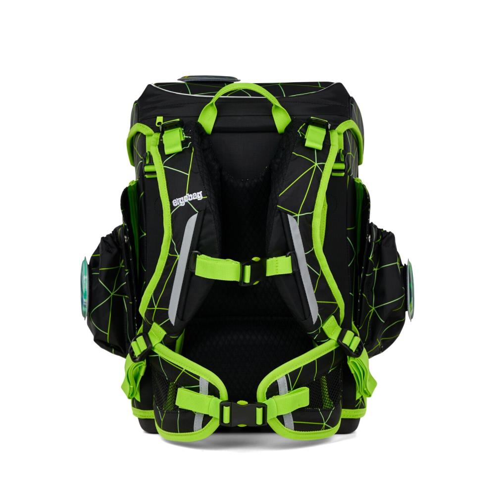 Ergobag Cubo Light CyBär Race Lumi Edition Schulranzen Set 6tlg.