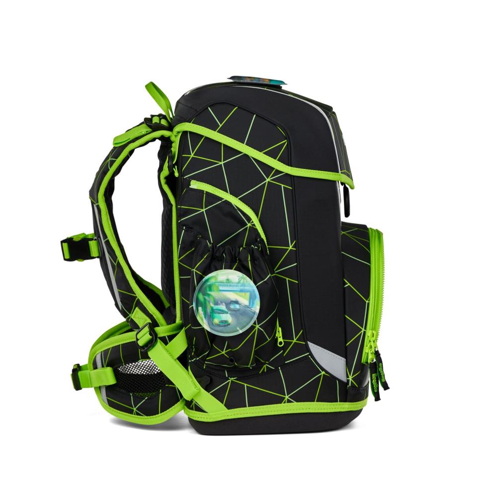 Ergobag Cubo Light CyBär Race Lumi Edition Schulranzen Set 6tlg.