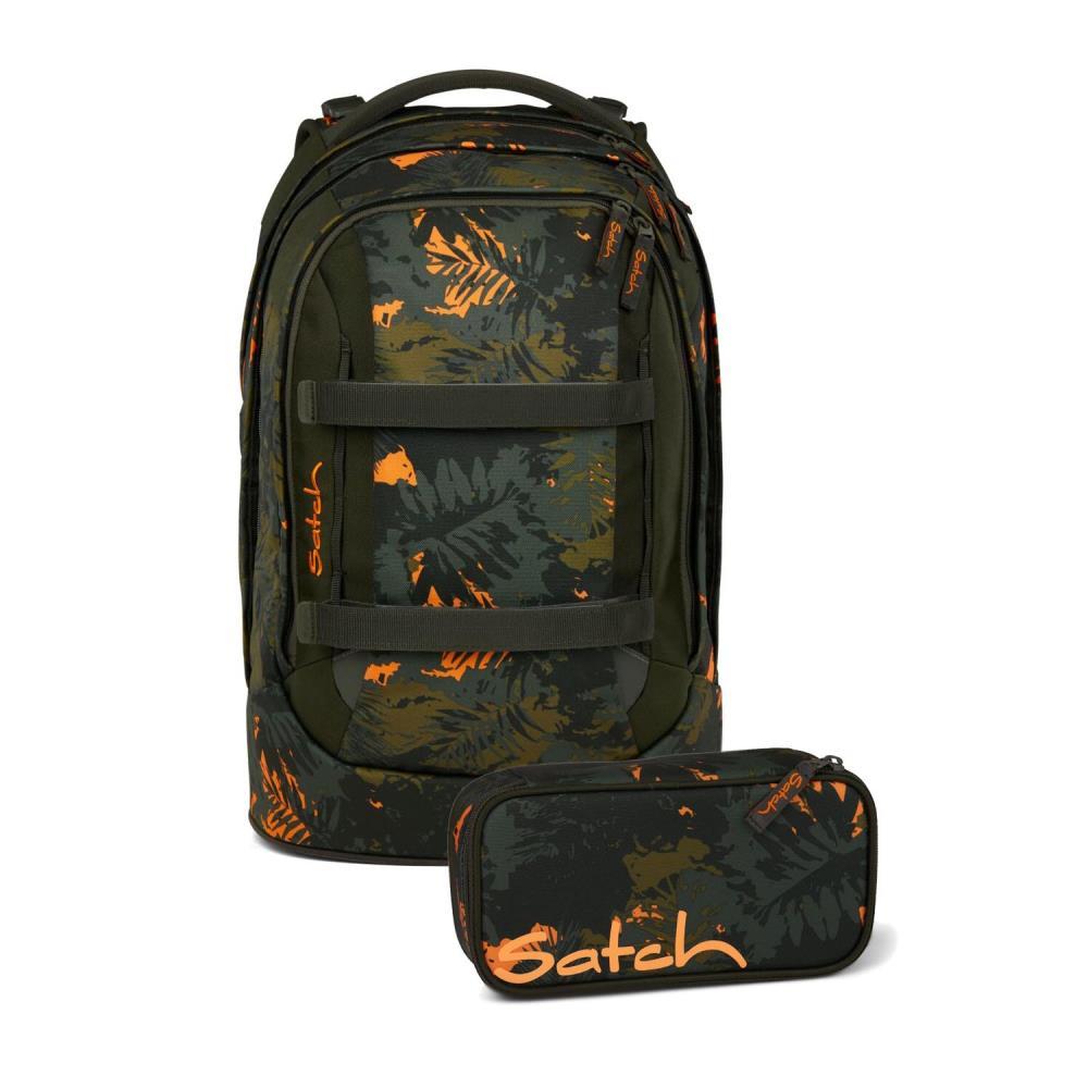 Satch Pack Jurassic Jungle Schulrucksack Set 2tlg.