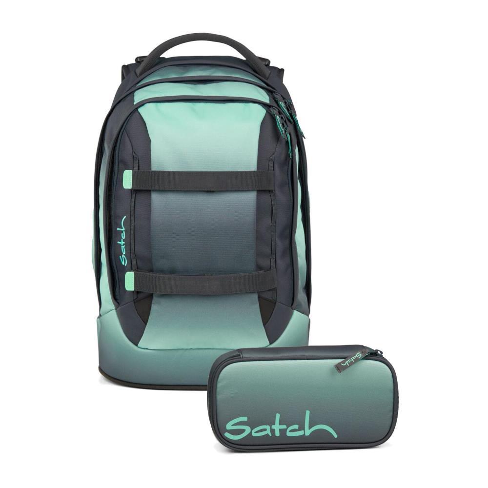 fahrradtasche schultasche Satch Pack Gradient Mint Schulrucksack Set 2tlg