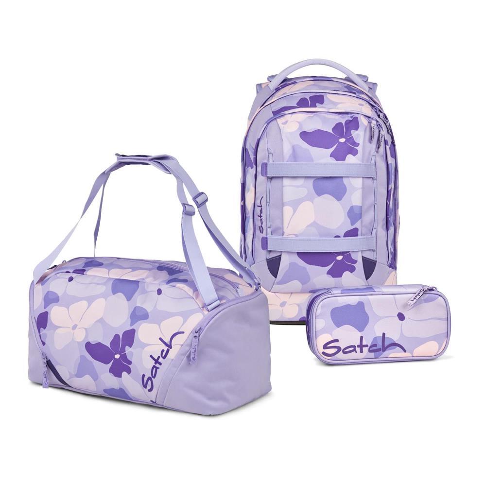 Satch Pack Lilac Blossom Schulrucksack Set 3tlg.