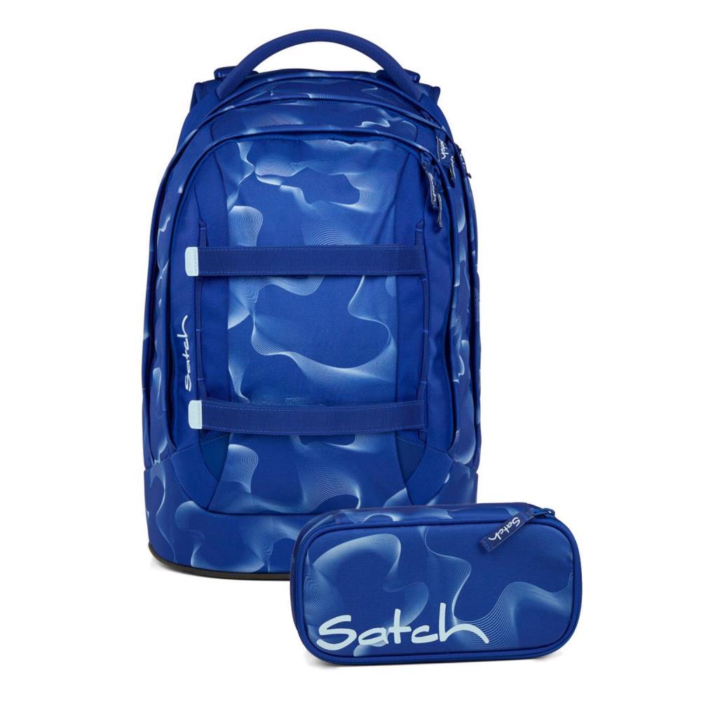 Satch Pack Vibrant Blue Schulrucksack Set 2tlg.