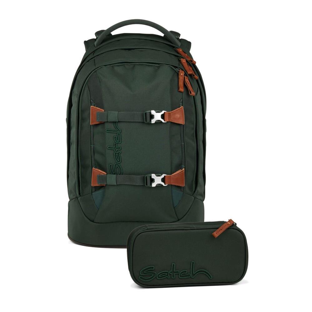 Satch Pack Nordic Forest Green Skandi Edition Schulrucksack Set 2tlg.