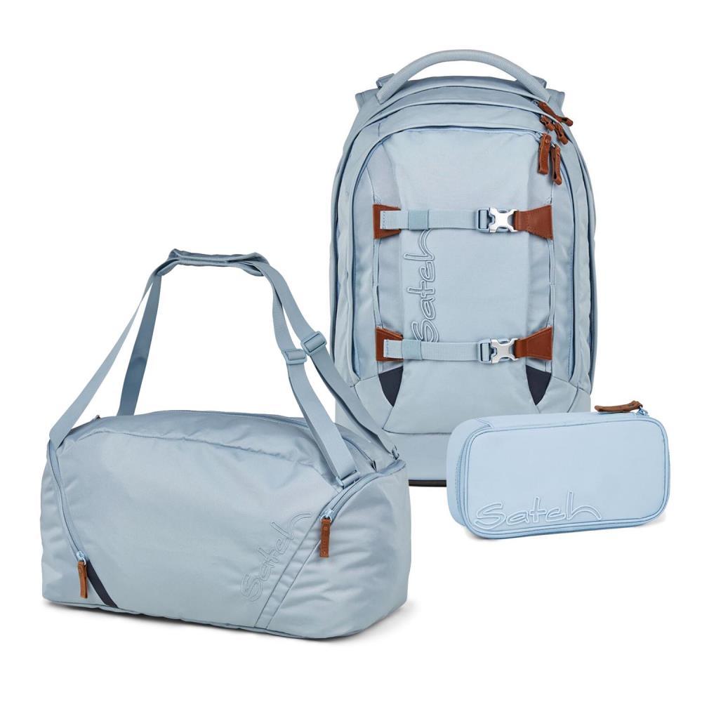 Satch Pack Nordic Ice Blue Skandi Edition Schulrucksack Set 3tlg.