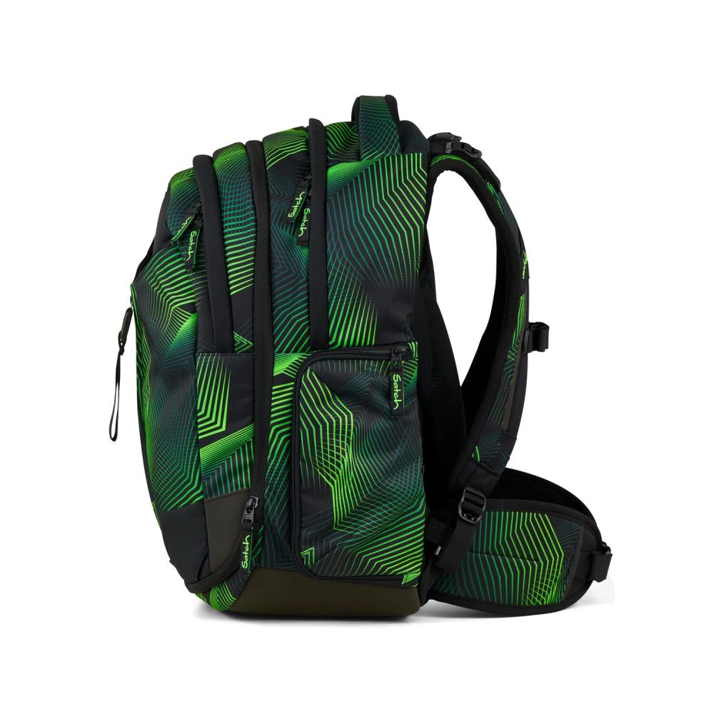 Satch Match Seismic Green Streetwalk Edition Schulrucksack Set 4tlg.