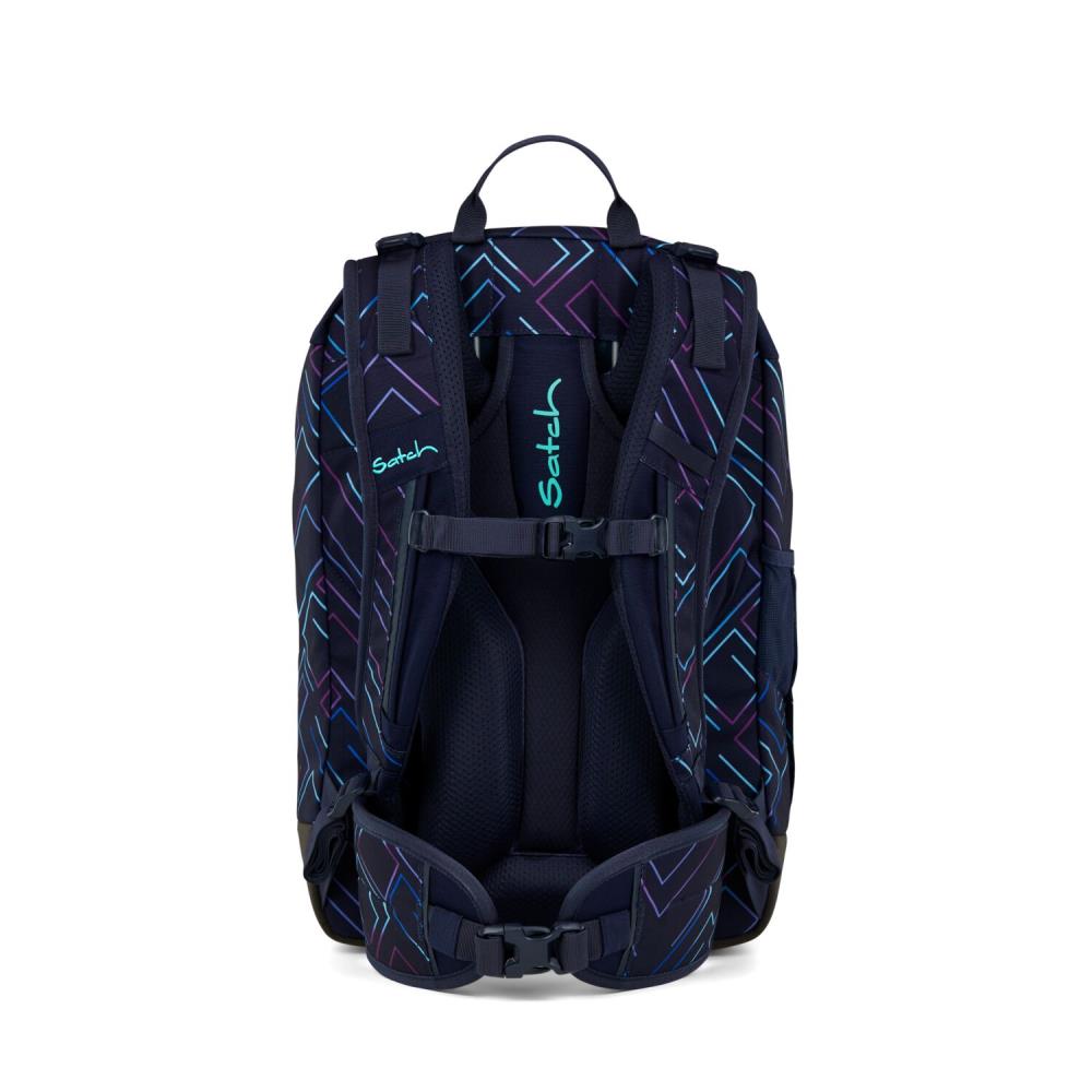 Satch Air Purple Laser Kollektor Edition Schulrucksack Set 8tlg.