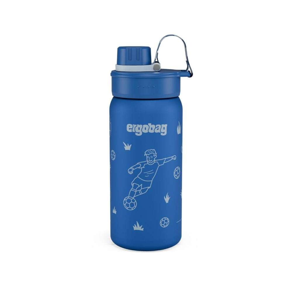 Ergobag Edelstahl Trinkflasche Fußball 0,5 l