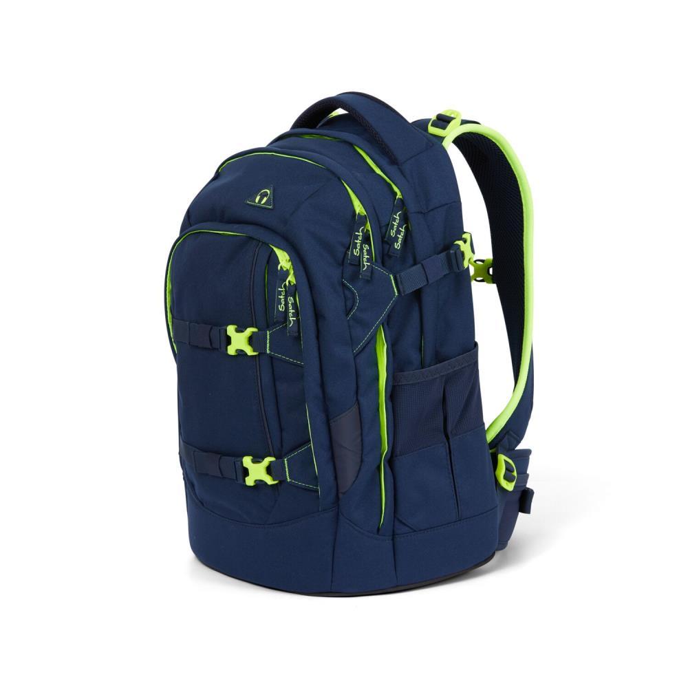 Satch Pack Toxic Yellow Schulrucksack Set 2tlg.