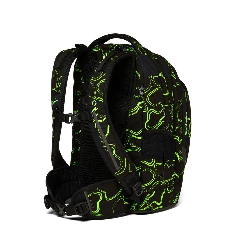 Satch Pack Green Supreme Schulrucksack Set 2tlg.