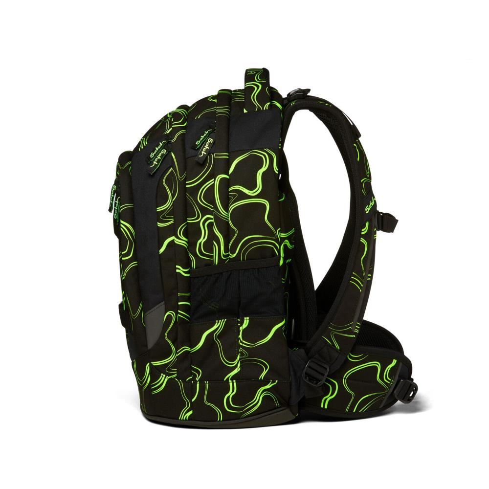Satch Pack Green Supreme Schulrucksack Set 2tlg.