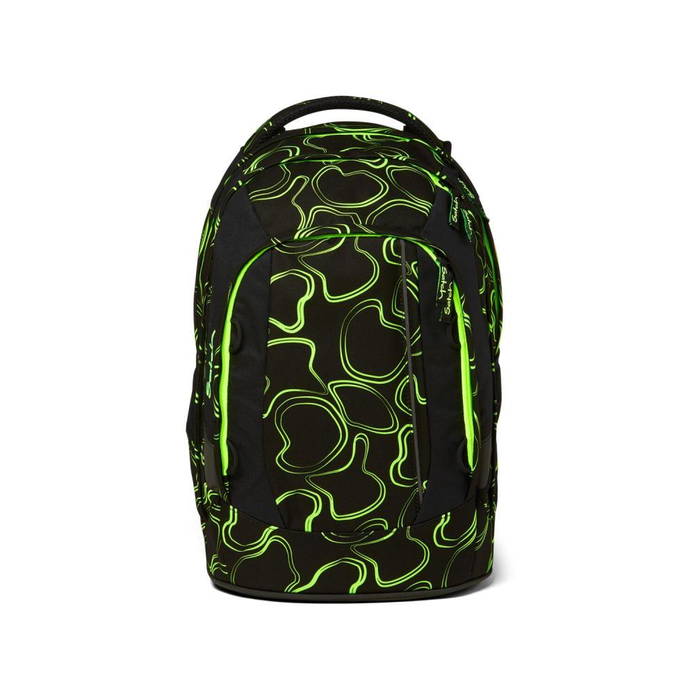 Satch Pack Green Supreme Schulrucksack Set 2tlg.