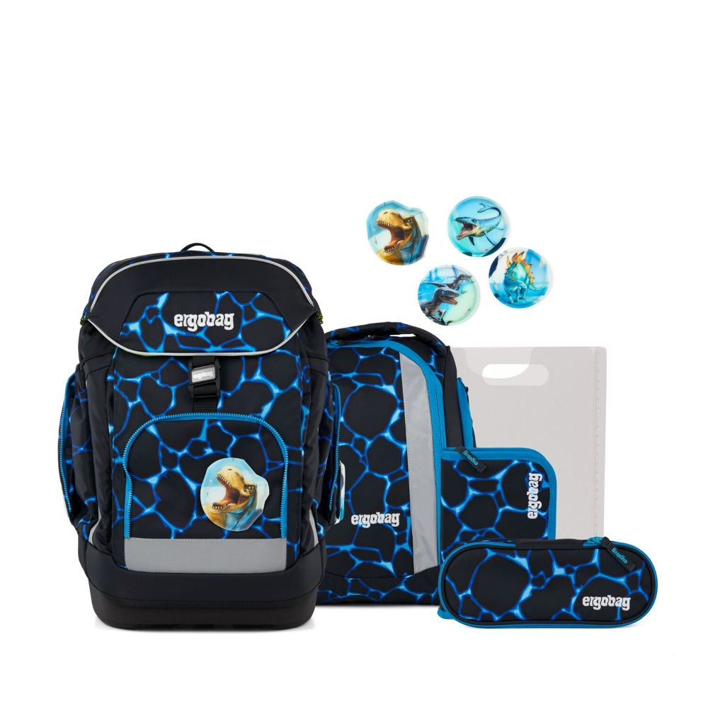 Ergobag Maxi Bärassic Garden Color Flash Edition Schulrucksack Set 6tlg.