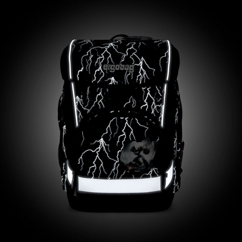 Ergobag Cubo Light Super ReflektBär Reflex Edition Schulranzen Set 5tlg.