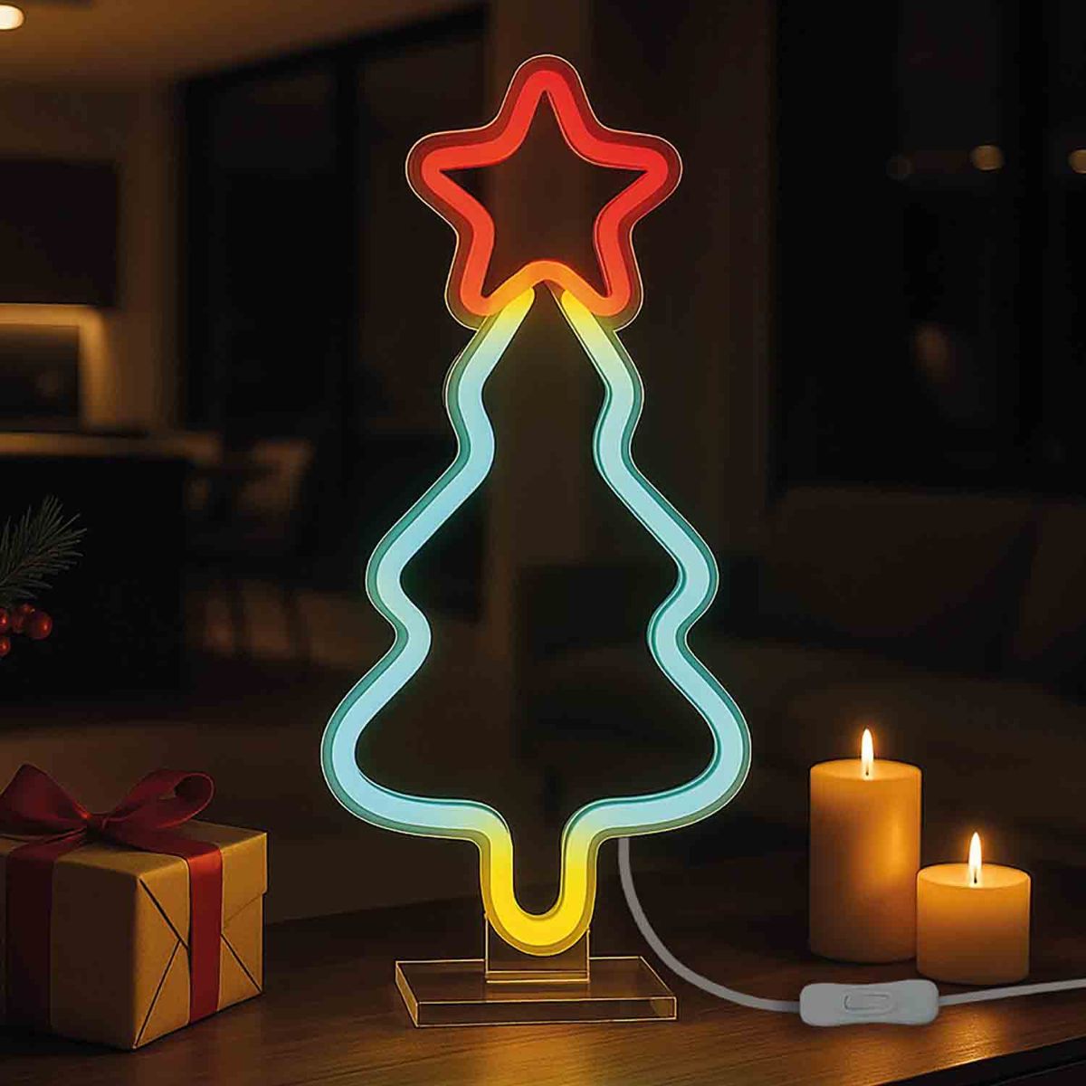 Legami Weihnachtsbaum LED Neon Schild