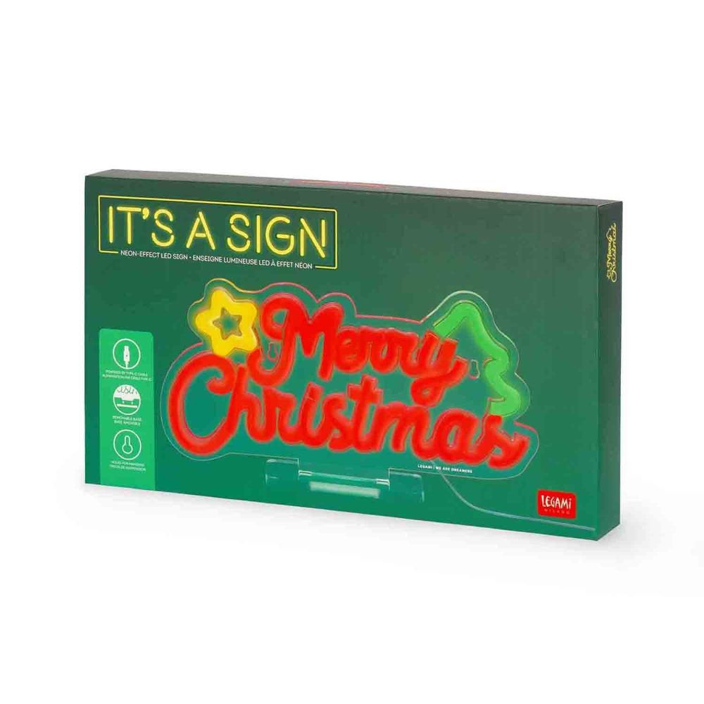 Legami Merry Christmas LED Neon Schild