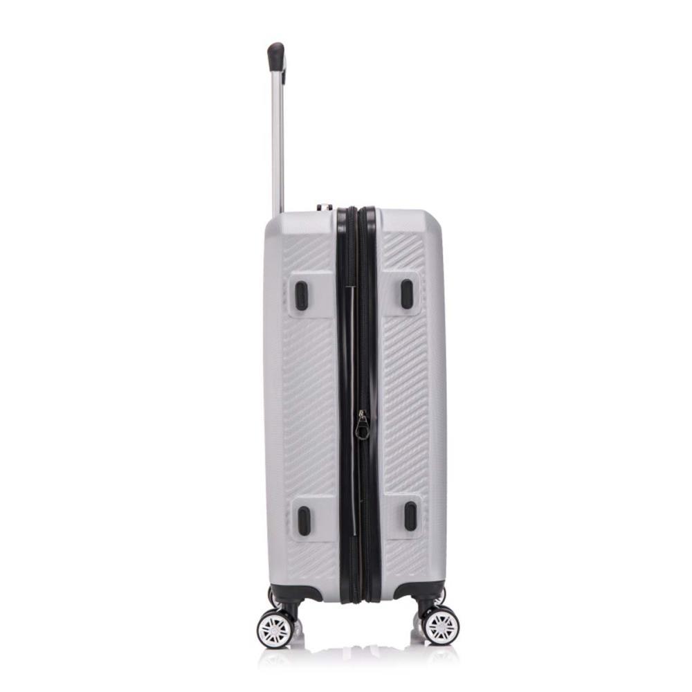 Herolite Rom Silbergrau 4-Doppelrollen Trolley M 67 cm