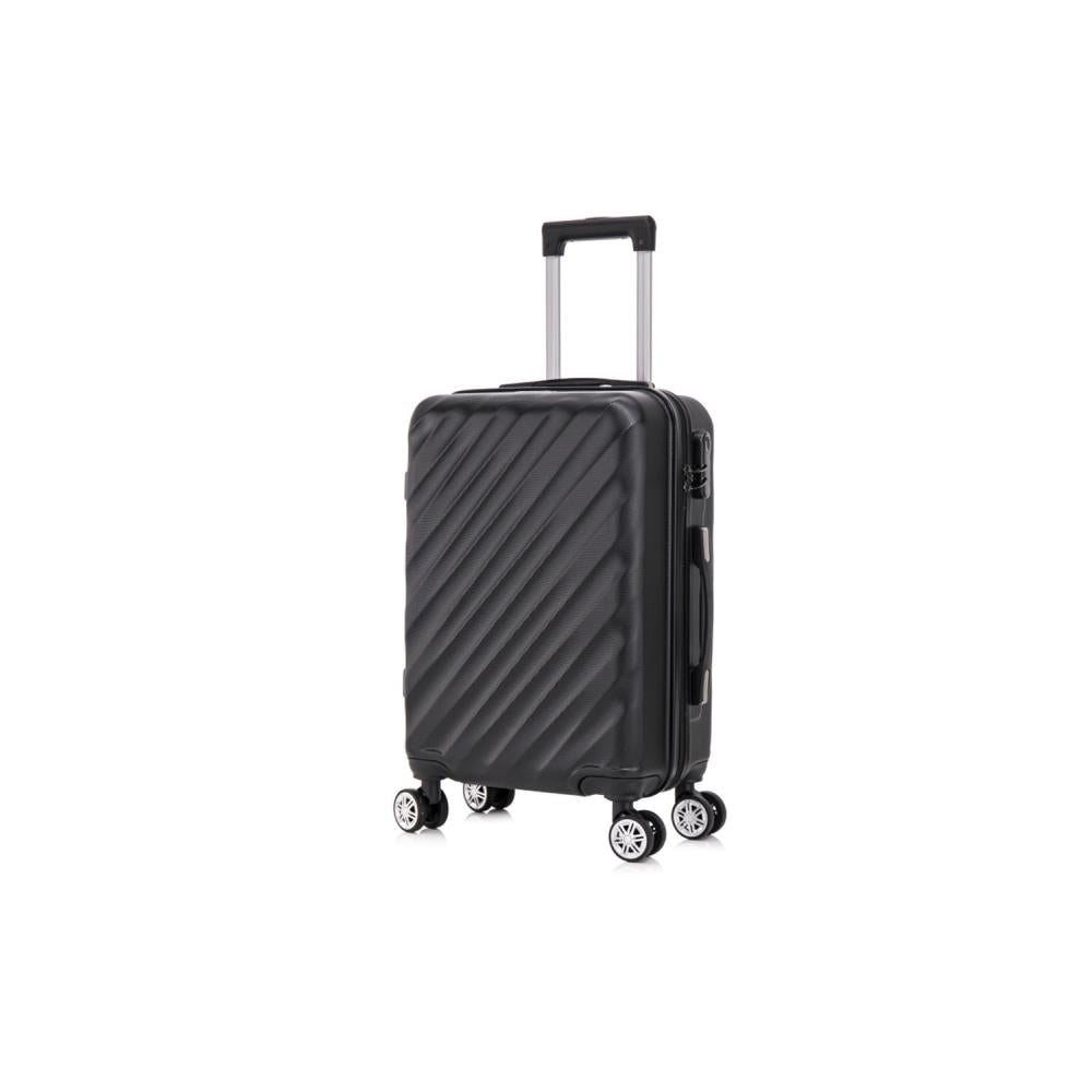 Herolite New York Schwarz 4-Doppelrollen Trolley Set 3tlg.