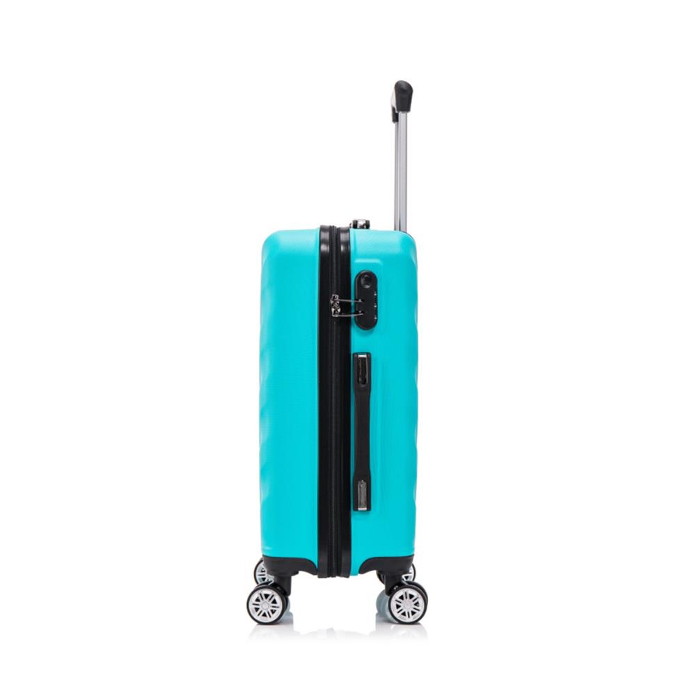 Herolite Paris Türkis 4-Doppelrollen Trolley S 57 cm