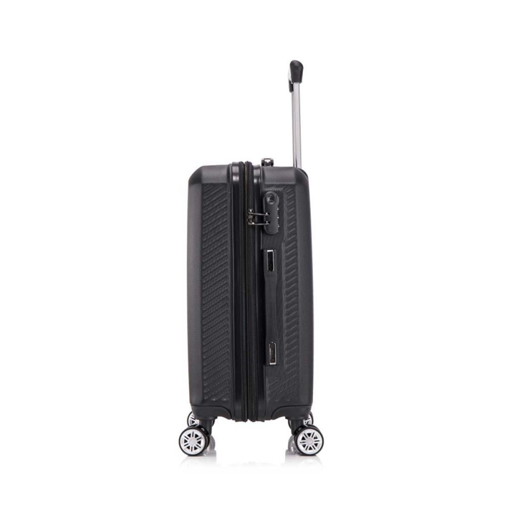 Herolite New York Schwarz 4-Doppelrollen Trolley M 67 cm