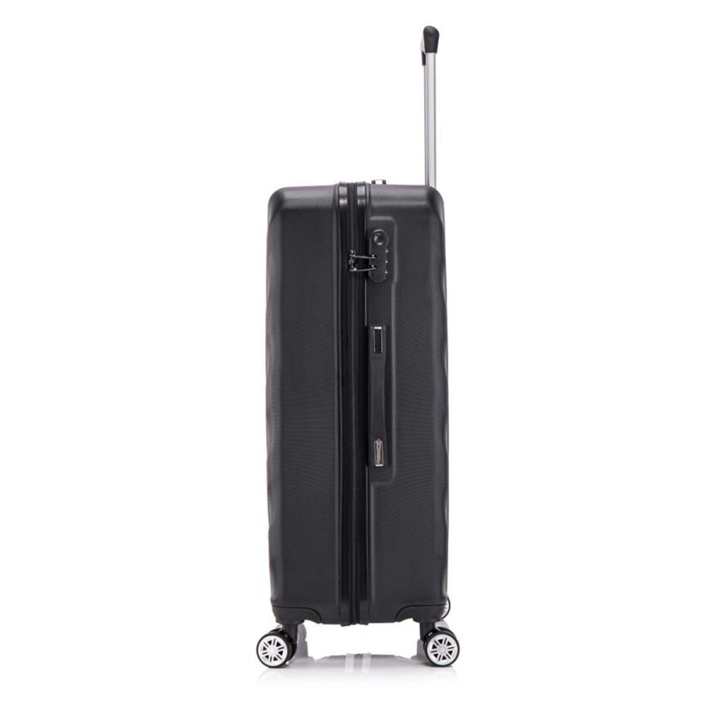 Herolite New York Schwarz 4-Doppelrollen Trolley L 77 cm