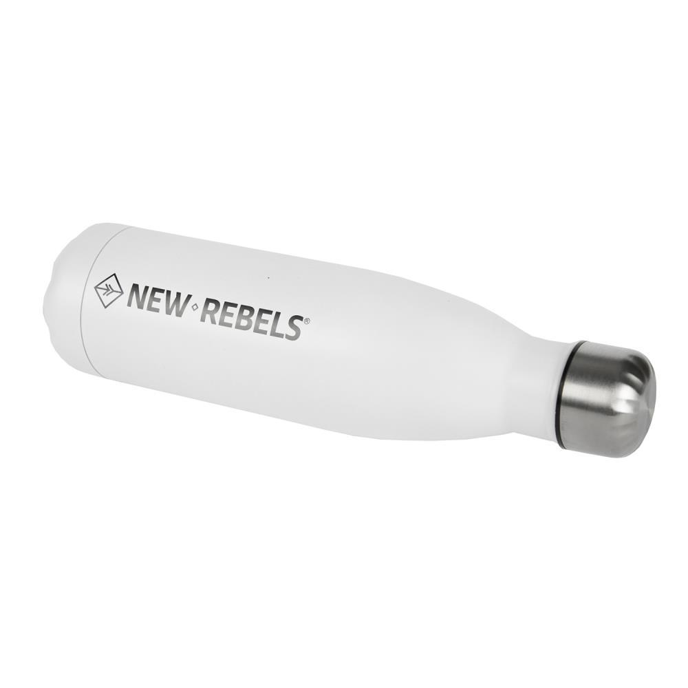 New Rebels Edelstahl Trinkflasche Weiß 0,5 L