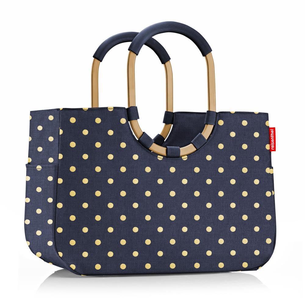 Reisenthel Loopshopper Frame Metallic Dots Blue L