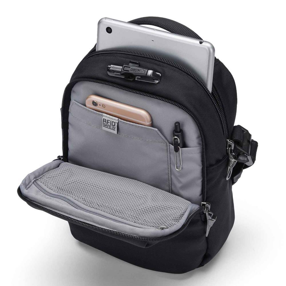 Pacsafe V Companion Jet Black Anti-Theft Crossbody