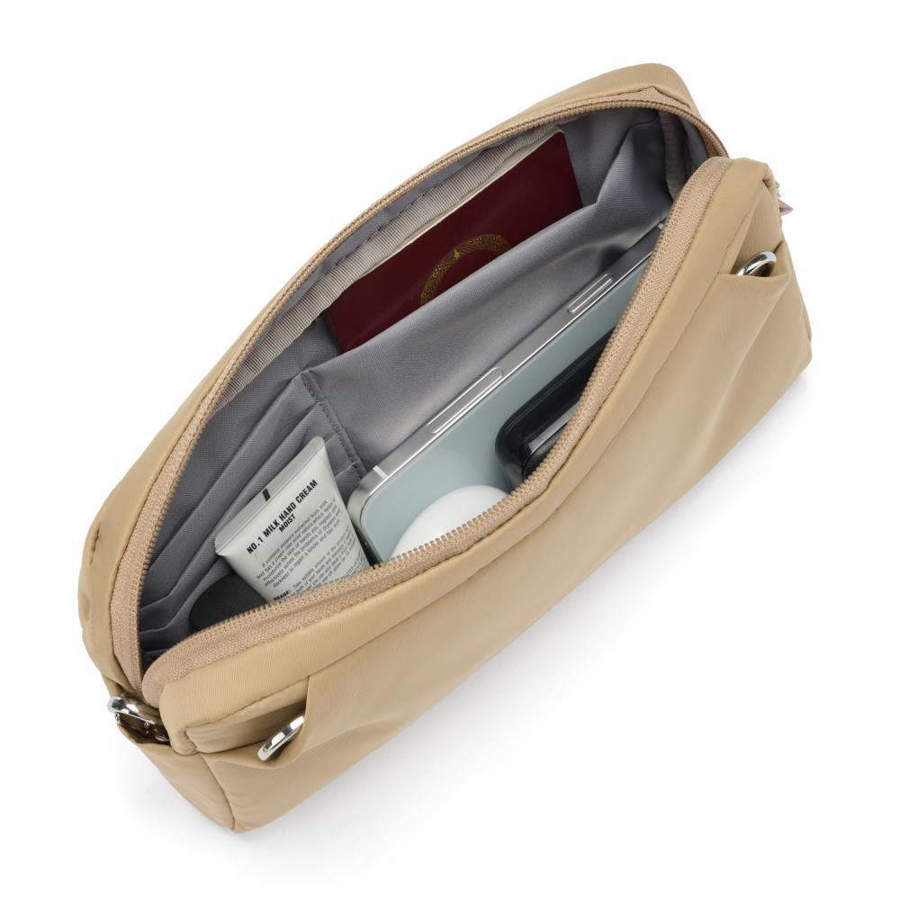 Pacsafe W 3 in1 Sling Taupe Anti-Theft Umhängetasche
