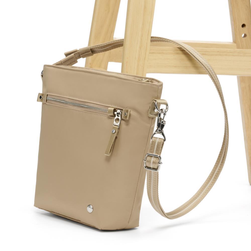 Pacsafe W Taupe Anti-Theft Crossbody