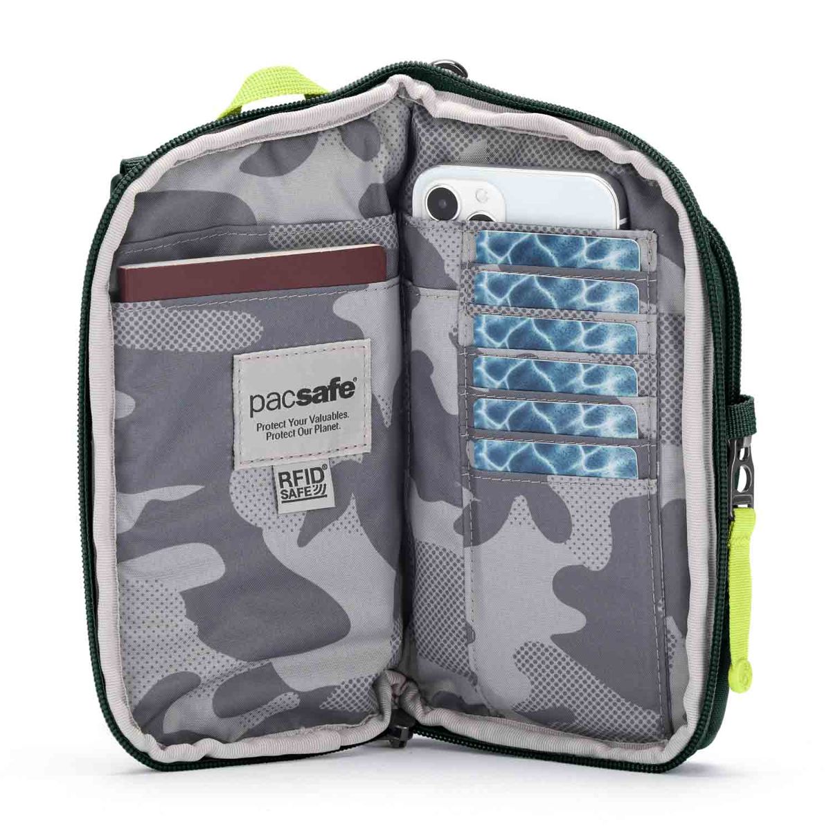 Pacsafe GO Tech Spruce Green Anti-Theft Crossbody