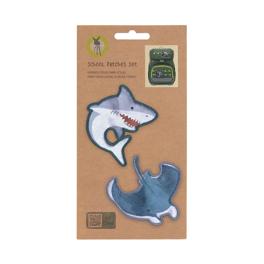 Lässig Unique Shark/Ray Patches Set 2tlg.