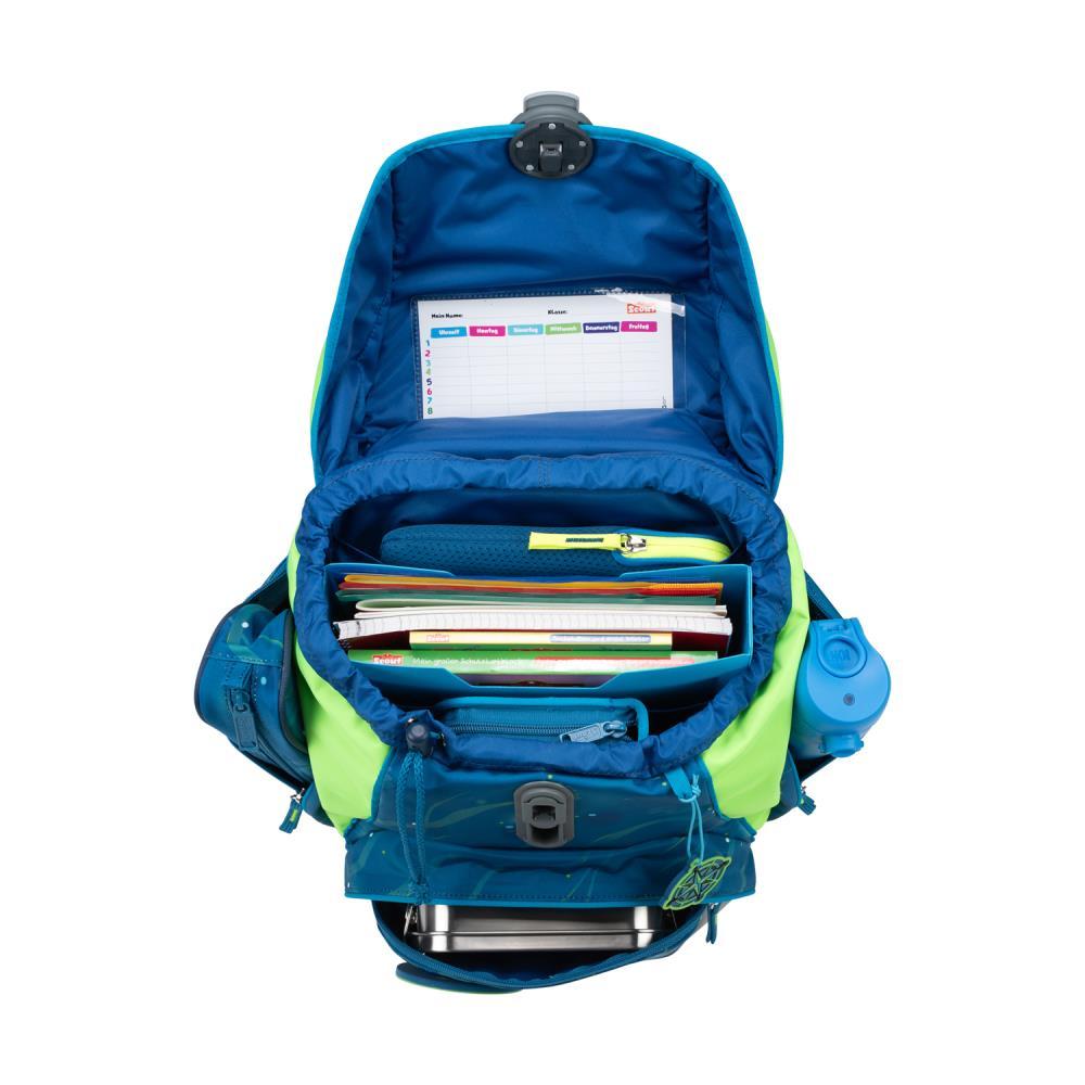 Scout Alpha DIN Deep Sea Schulrucksack Set 4tlg.
