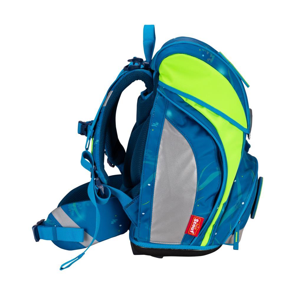 Scout Alpha DIN Deep Sea Schulrucksack Set 4tlg.