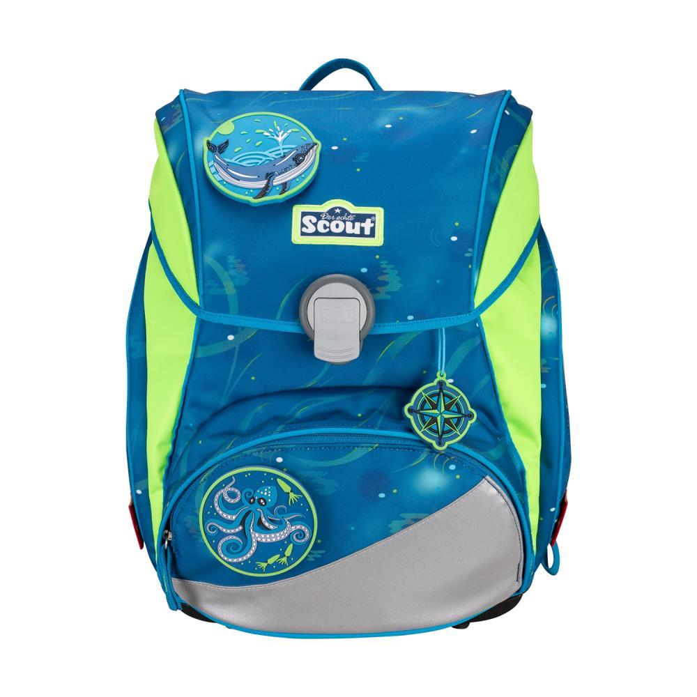 Scout Alpha DIN Deep Sea Schulrucksack Set 4tlg.