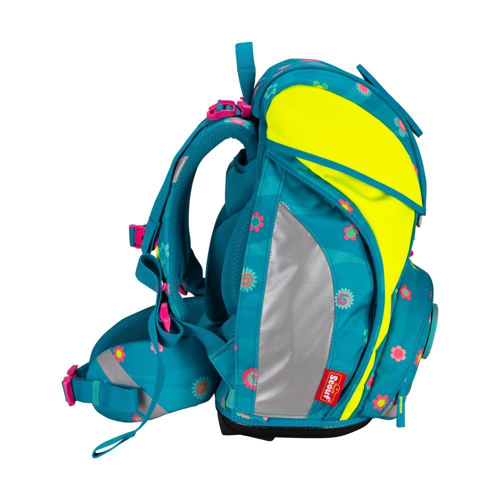 Scout Alpha DIN Little Flowers Schulrucksack Set 4tlg.