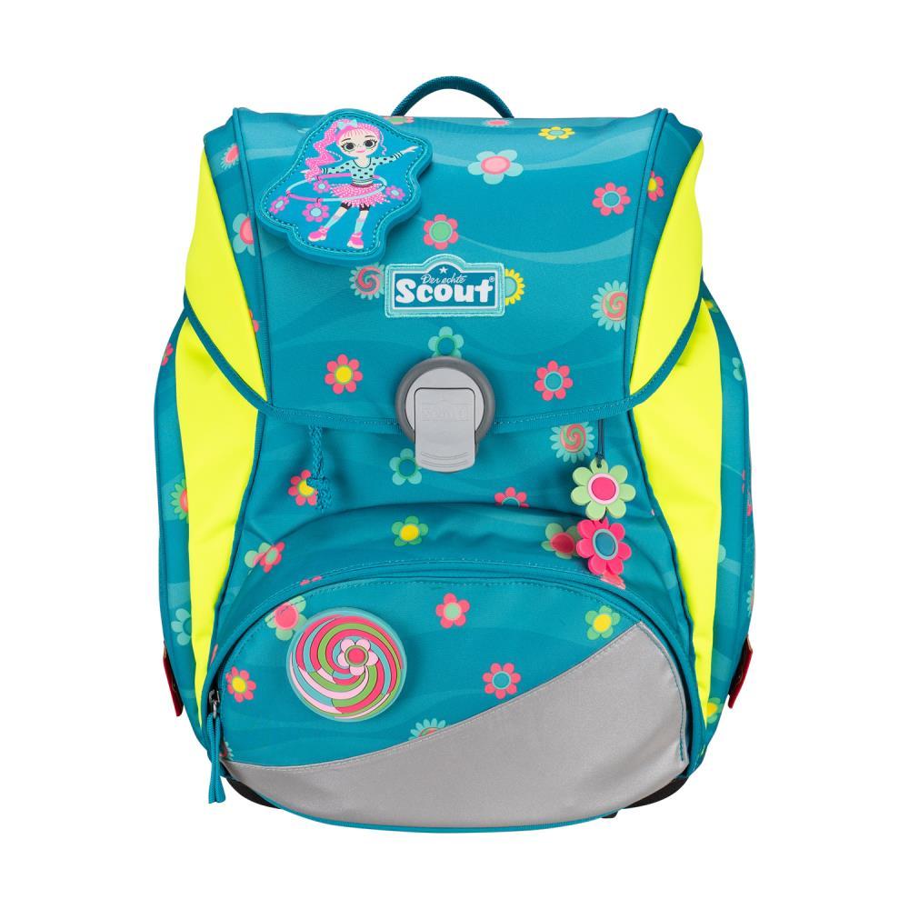 Scout Alpha DIN Little Flowers Schulrucksack Set 4tlg.