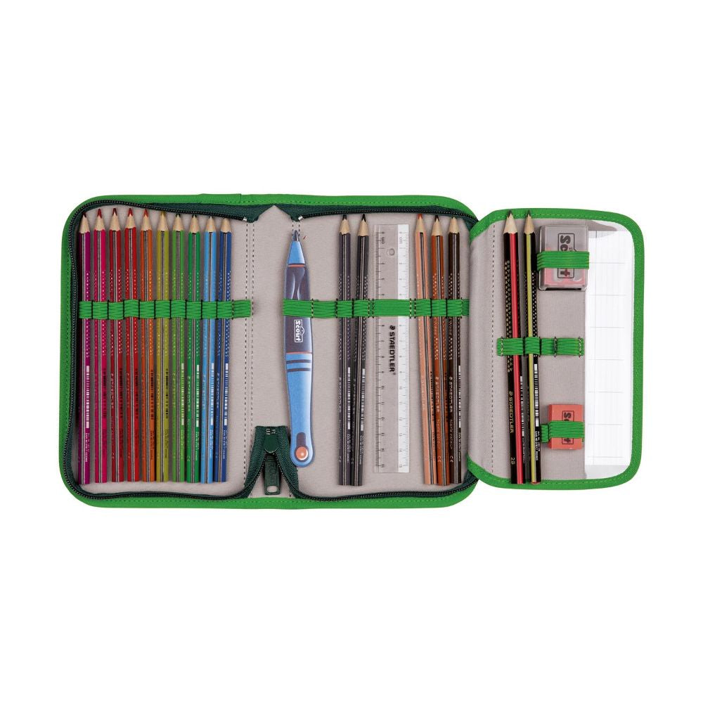 Scout Micro Danger Dino Schulranzen Set 4tlg.