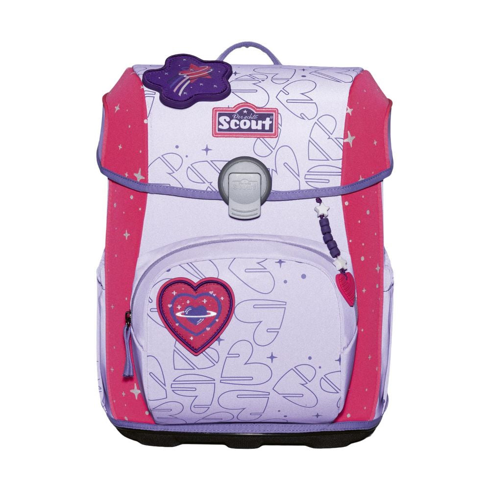 Scout Exklusiv Superflash Extreme Neo Heartbeat Schulranzen Set 4tlg.