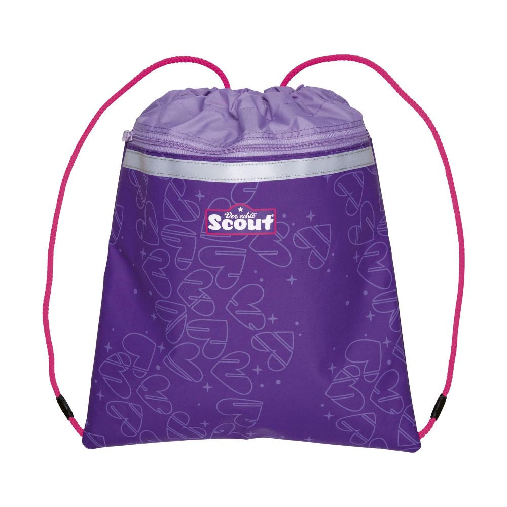 Scout Exklusiv Superflash Extreme Neo Heartbeat Schulranzen Set 4tlg.