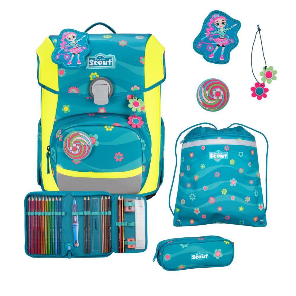 Scout Neo Little Flowers Schulranzen Set 4tlg.