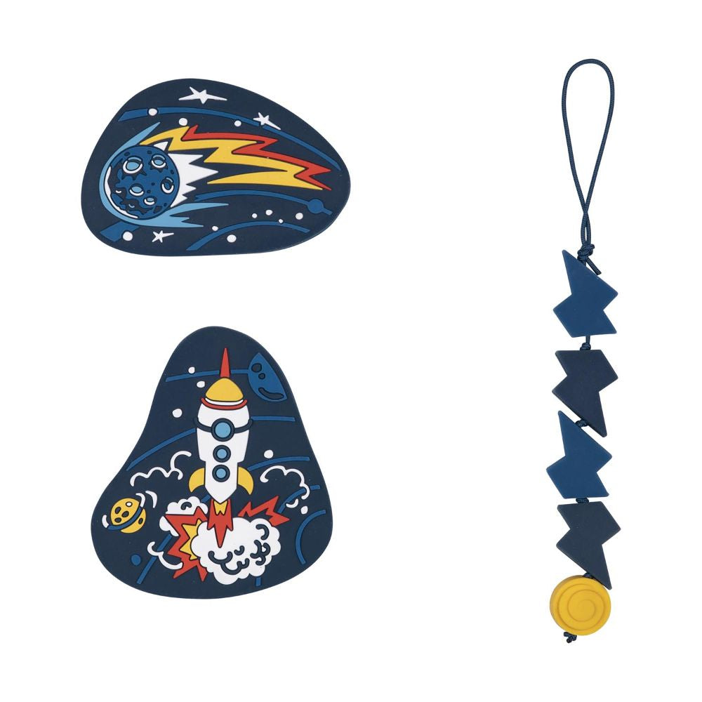 Scout Exklusiv LED Neo Rocket Rider Schulranzen Set 4tlg.