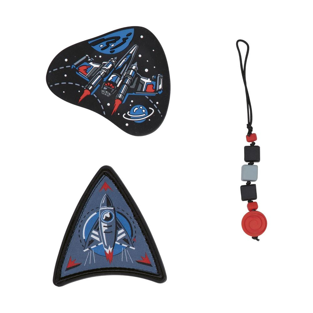 Scout Exlusiv Micro Safety Light Space Explorer Schulranzen Set 4tlg.