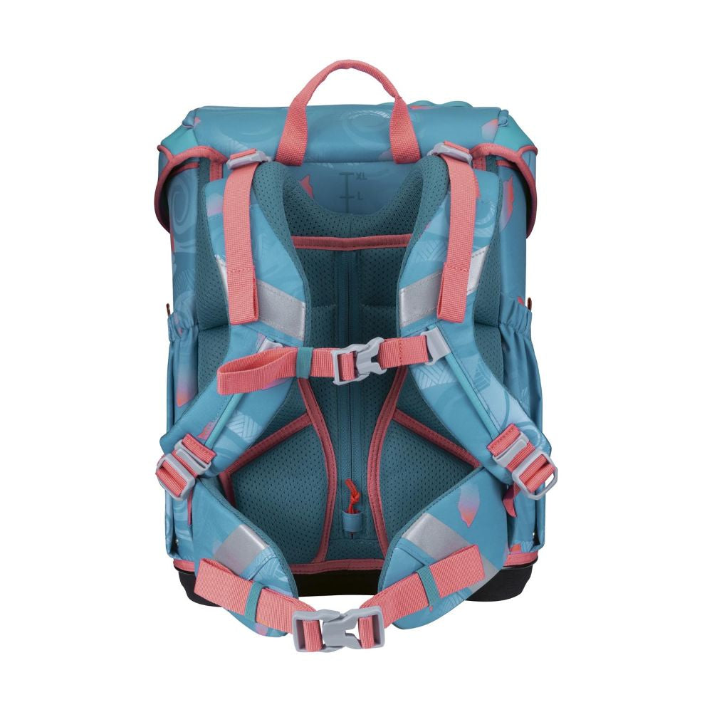 Scout Exklusiv Neo Safety Light Aloha Schulranzen Set 4tlg.