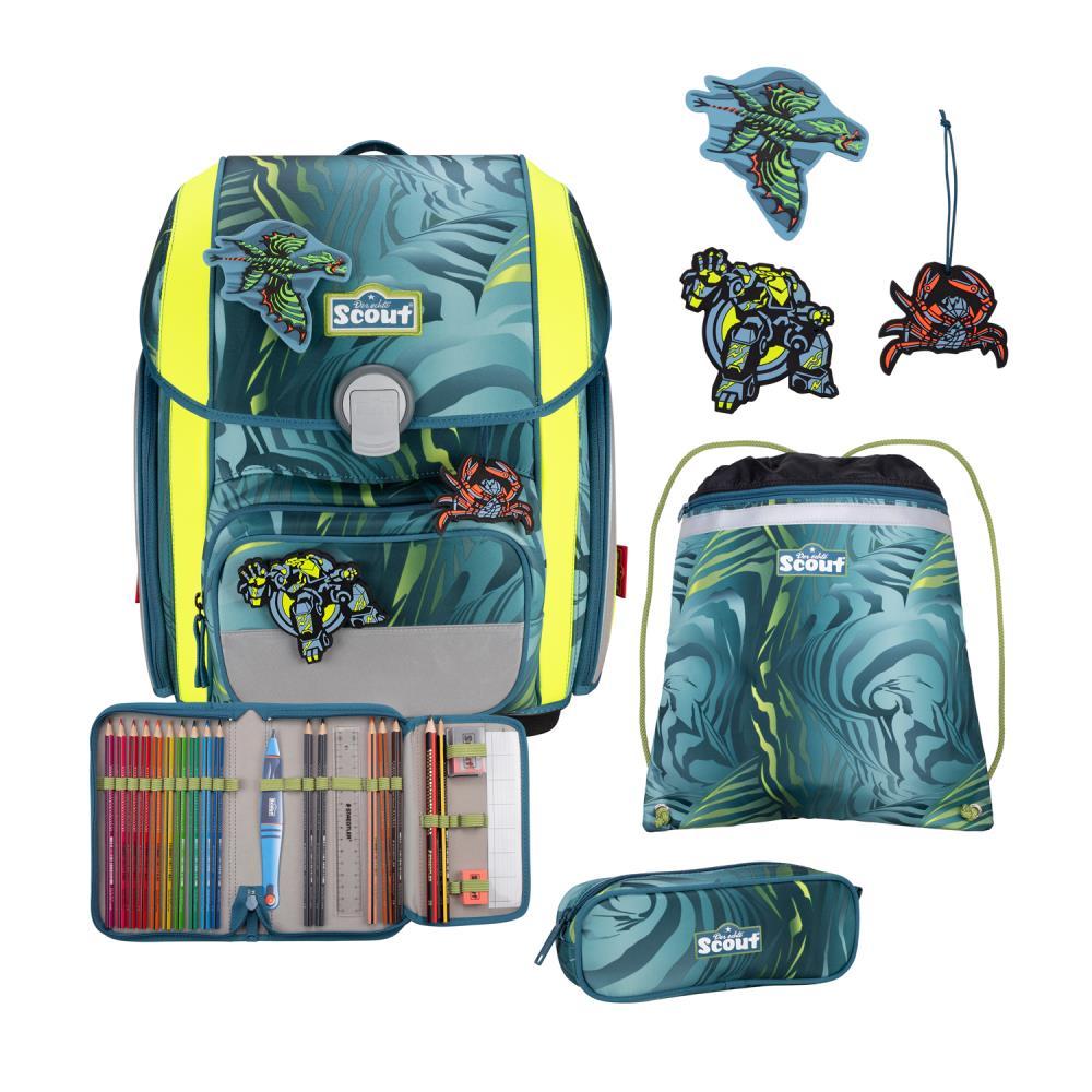 Scout Genius DIN Action Schulranzen Set 4tlg.