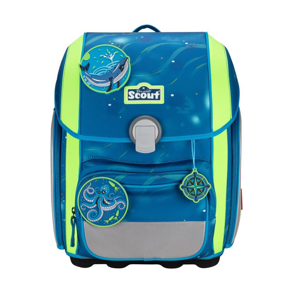 Scout Genius DIN Deep Sea Schulranzen Set 4tlg.
