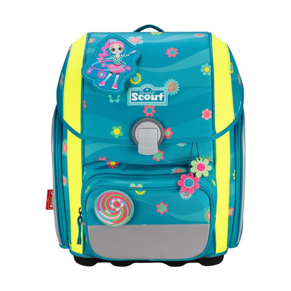 Scout Genius DIN Little Flowers Schulranzen Set 4tlg.
