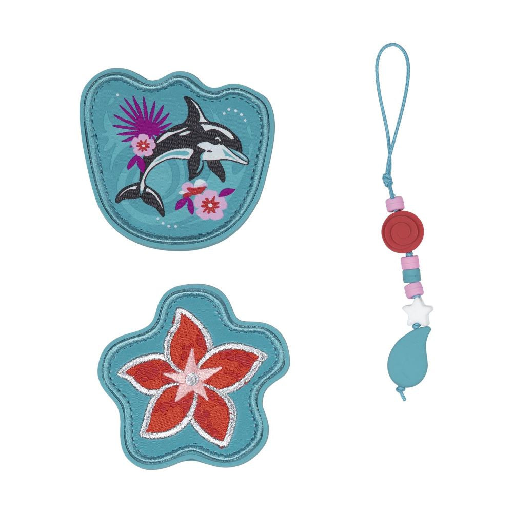 Scout Exklusiv Neo Safety Light Aloha Schulranzen Set 4tlg.