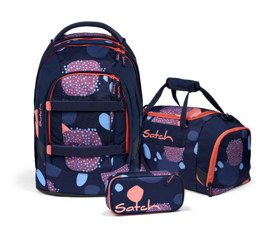 Satch Pack Coral Reef Schulrucksack Set 3tlg.