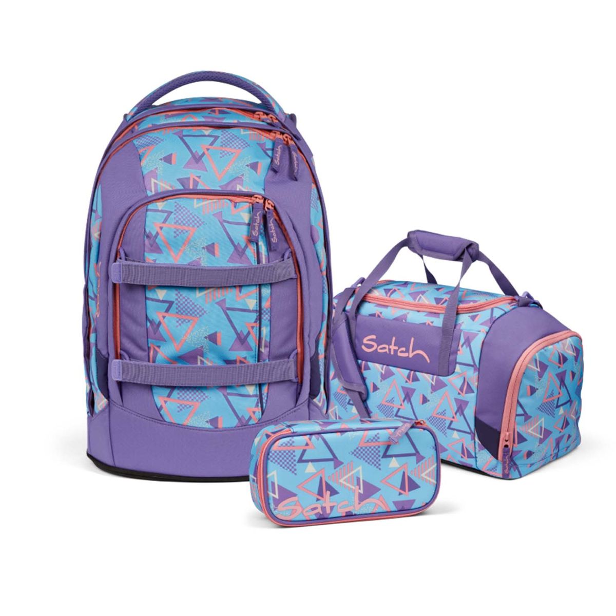 Satch Pack 80s Dance Schulrucksack Set 3tlg.