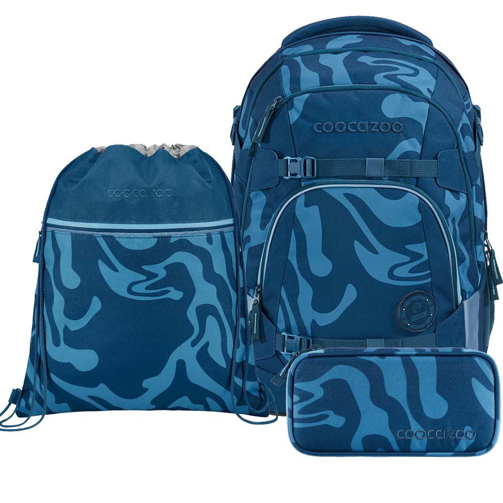 Coocazoo Mate Breaking Waves Schulrucksack Set 3tlg.